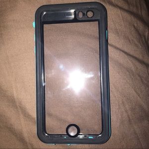 Teal and Black Lifeproof Case for iPhone 6 Plus